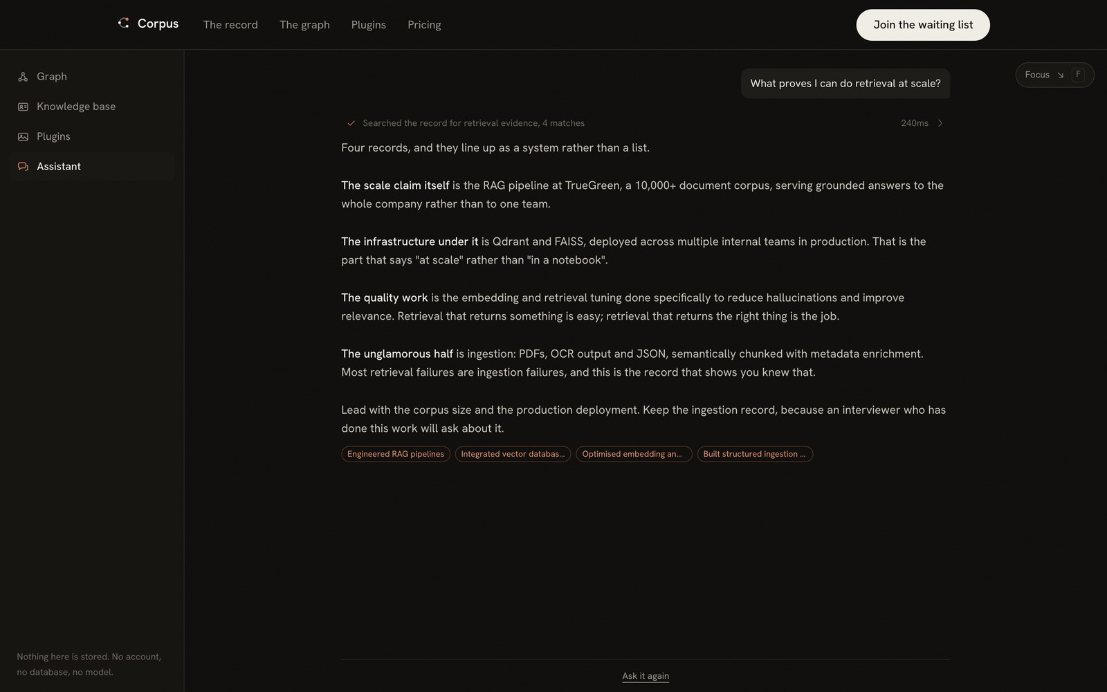 Corpus — Assistant