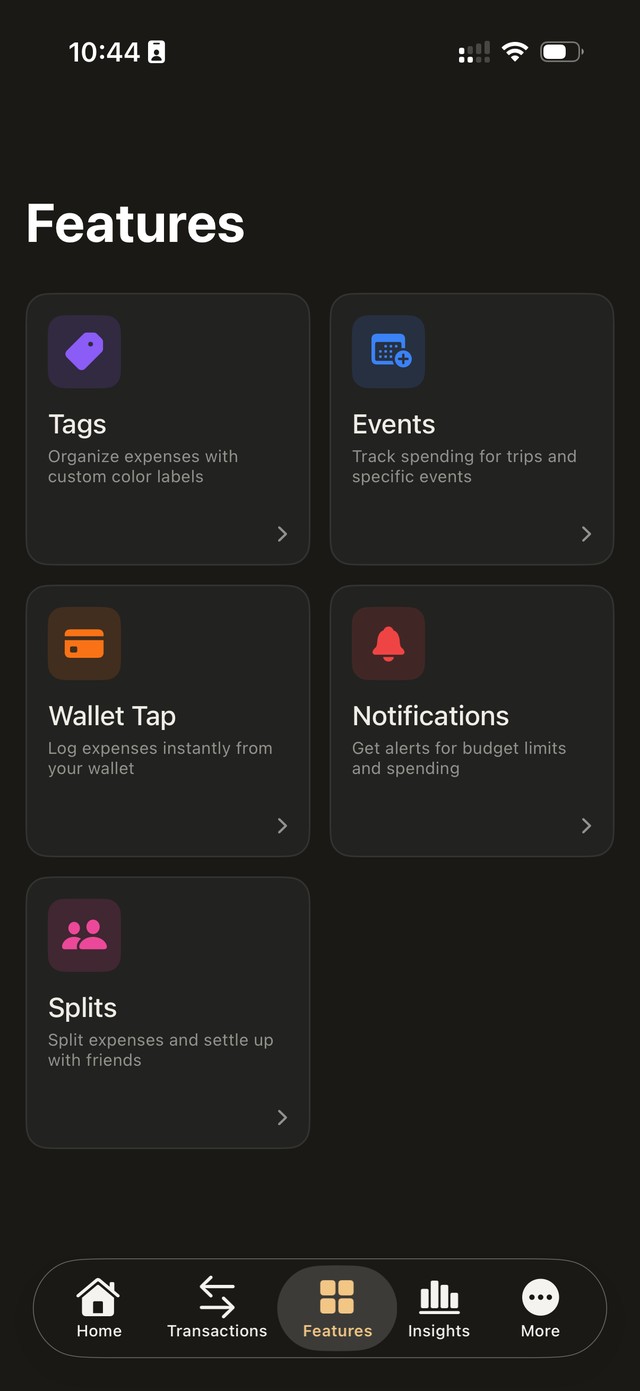 TrackRack — Features