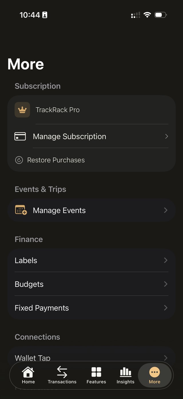 TrackRack — More